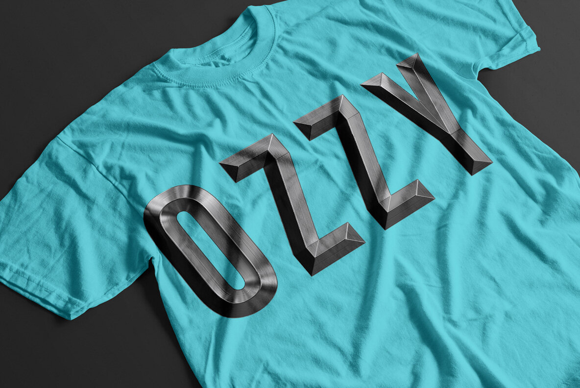 Metal Shine SVG Font 6