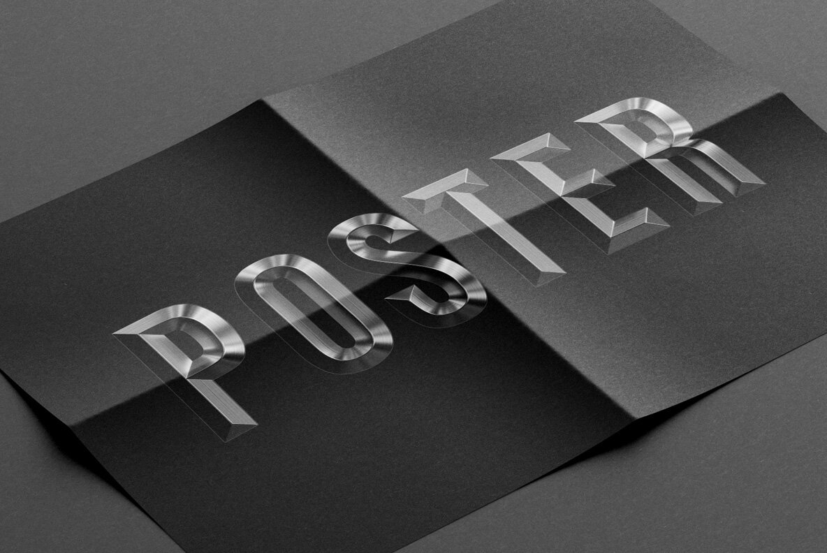 Metal Shine SVG Font 8