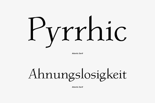Atlantic Serif Atlantic Serif