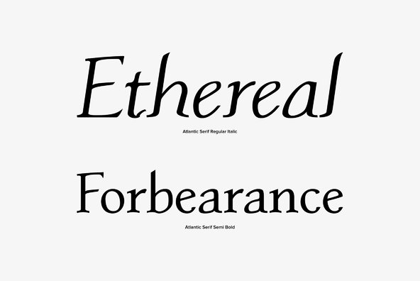 Atlantic Serif Atlantic Serif