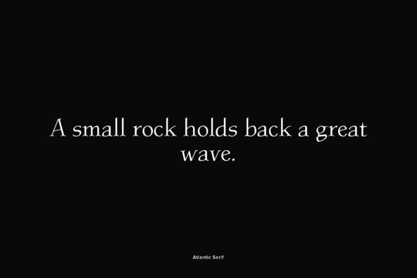 Atlantic Serif Atlantic Serif