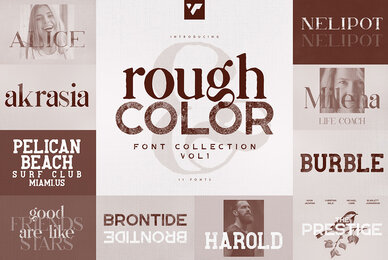 Rough and Color Font Collection Vol 1