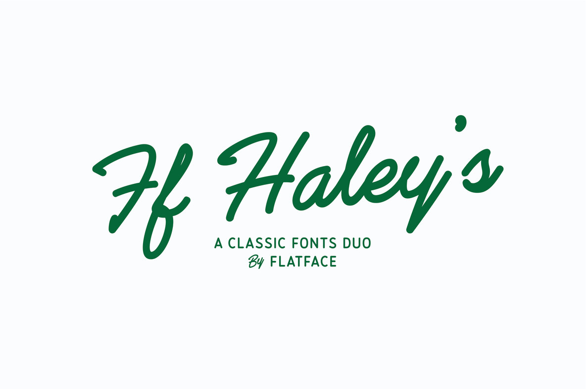Flatface Haleys Font