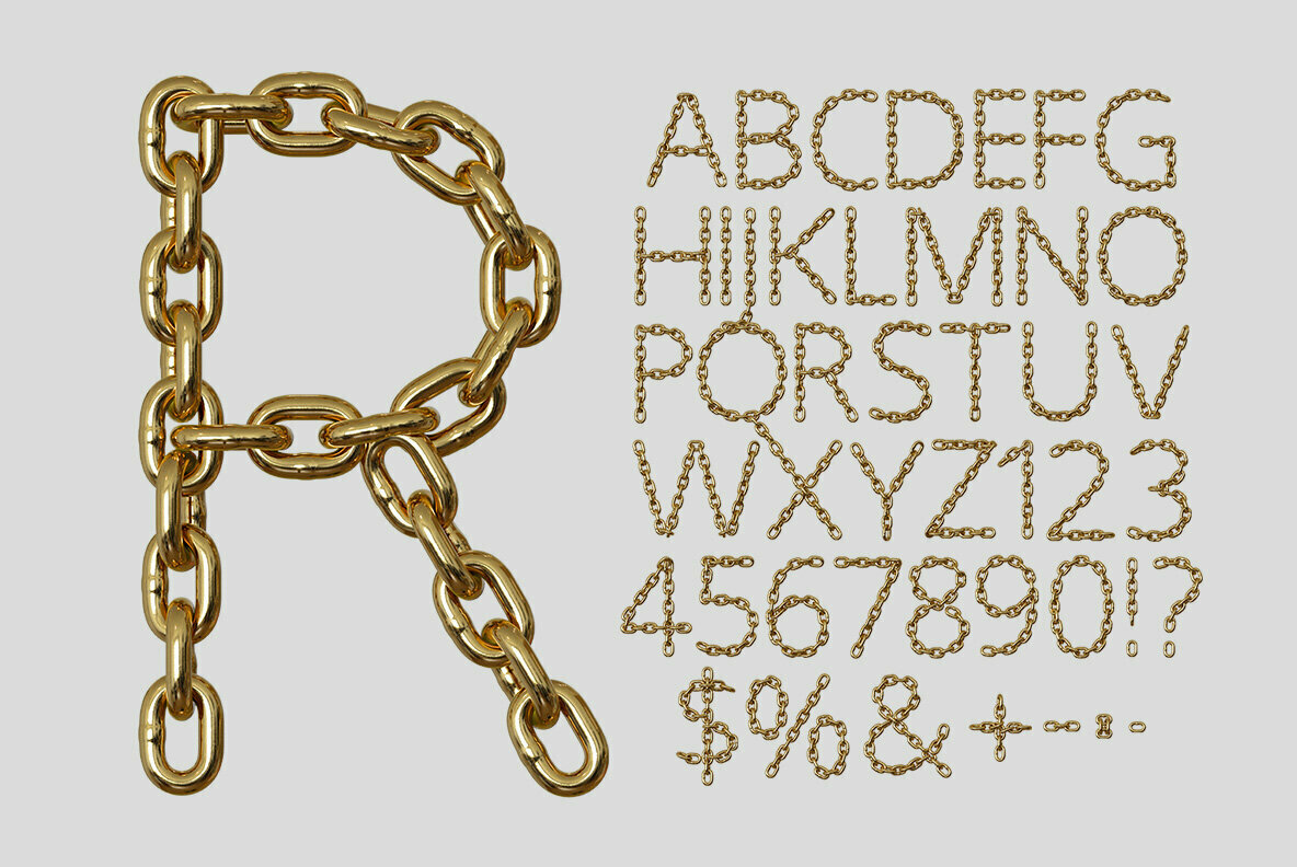 Gold Chain SVG Font 2