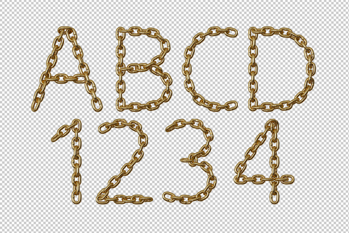Gold Chain SVG Font 9