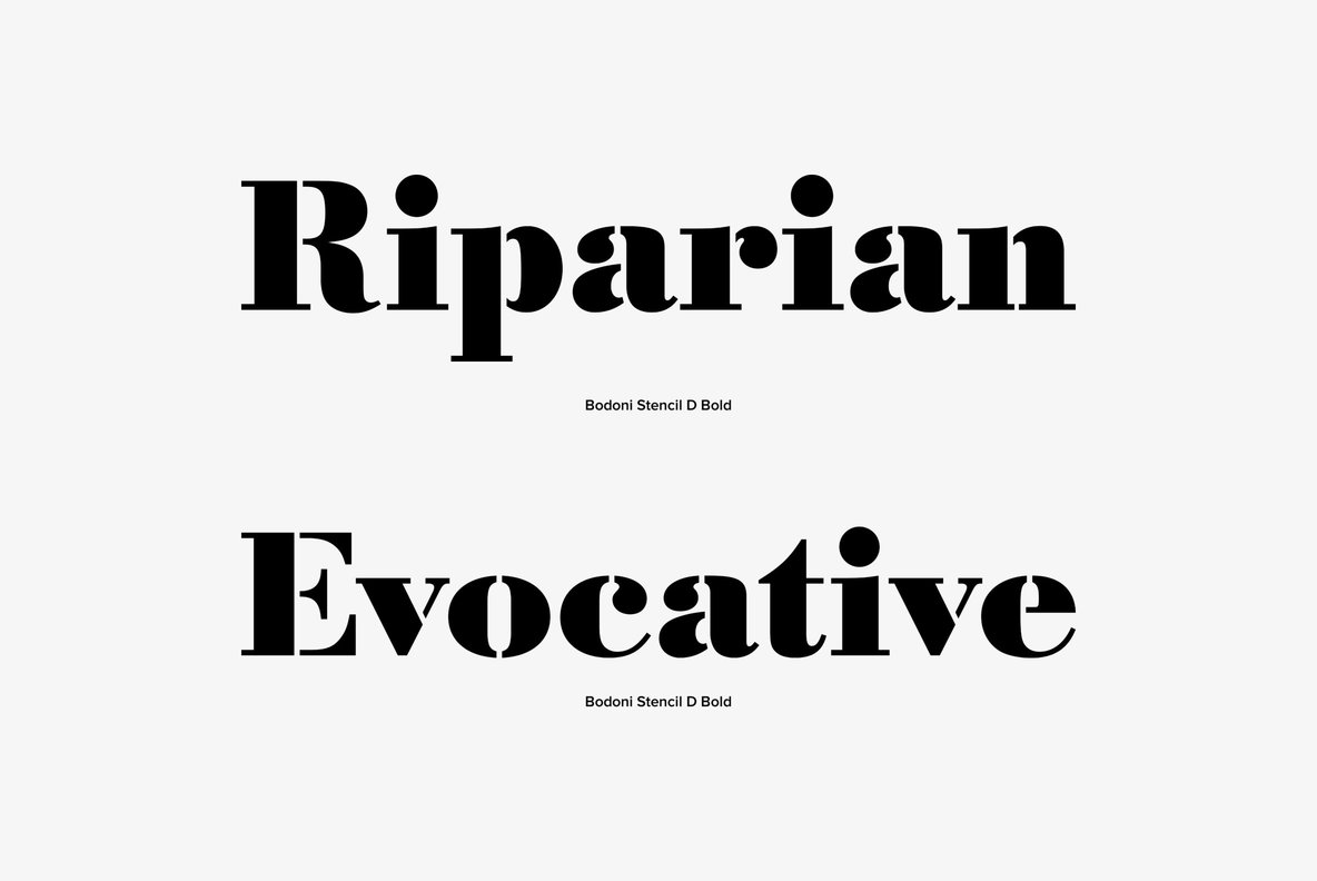 Bodoni Stencil Bodoni Stencil