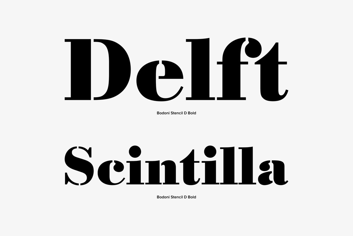 Bodoni Stencil Bodoni Stencil