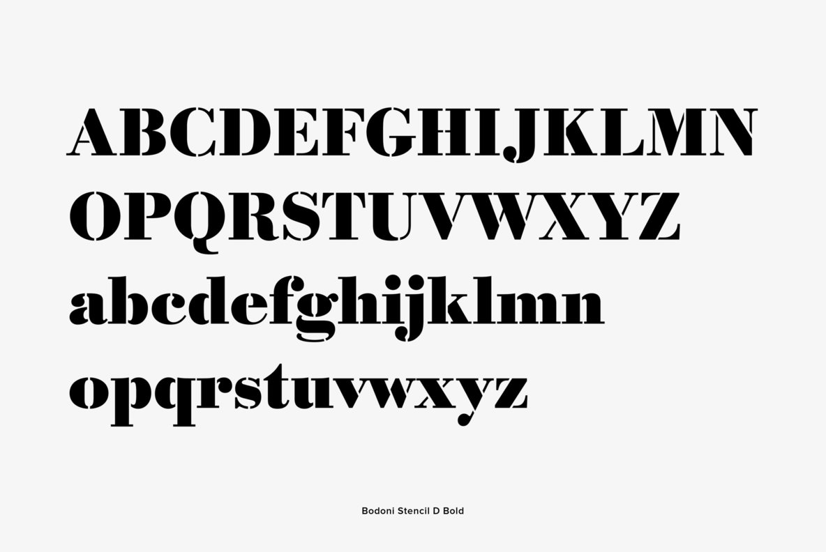Bodoni Stencil Bodoni Stencil