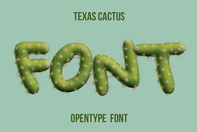 Texas Cactus SVG Font