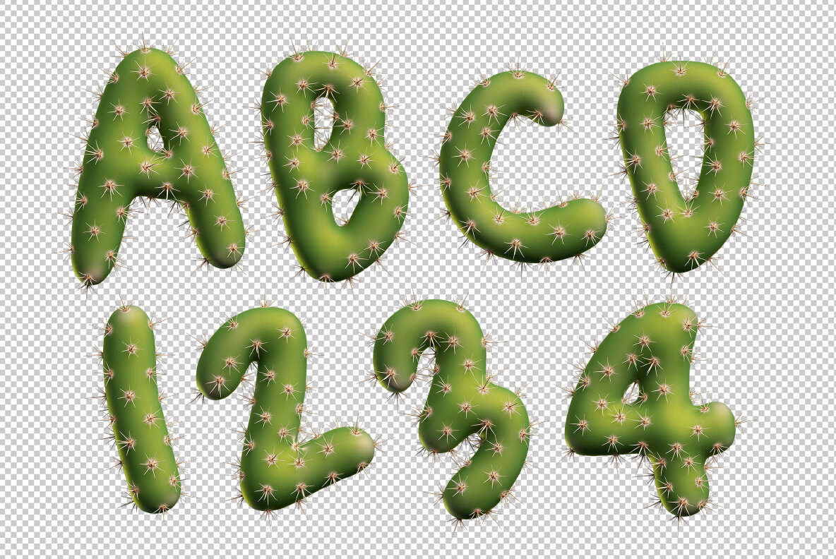 Texas Cactus SVG Font 9