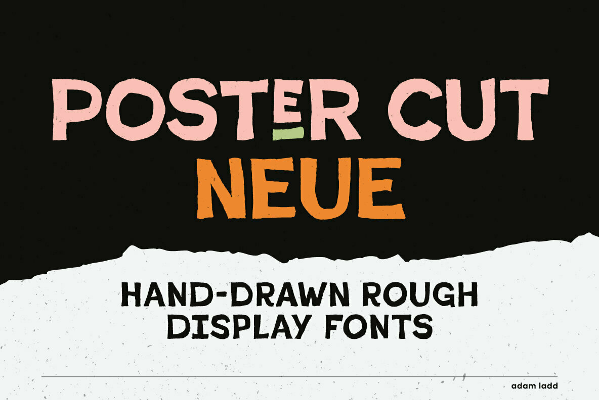 Poster Cut Neue Font