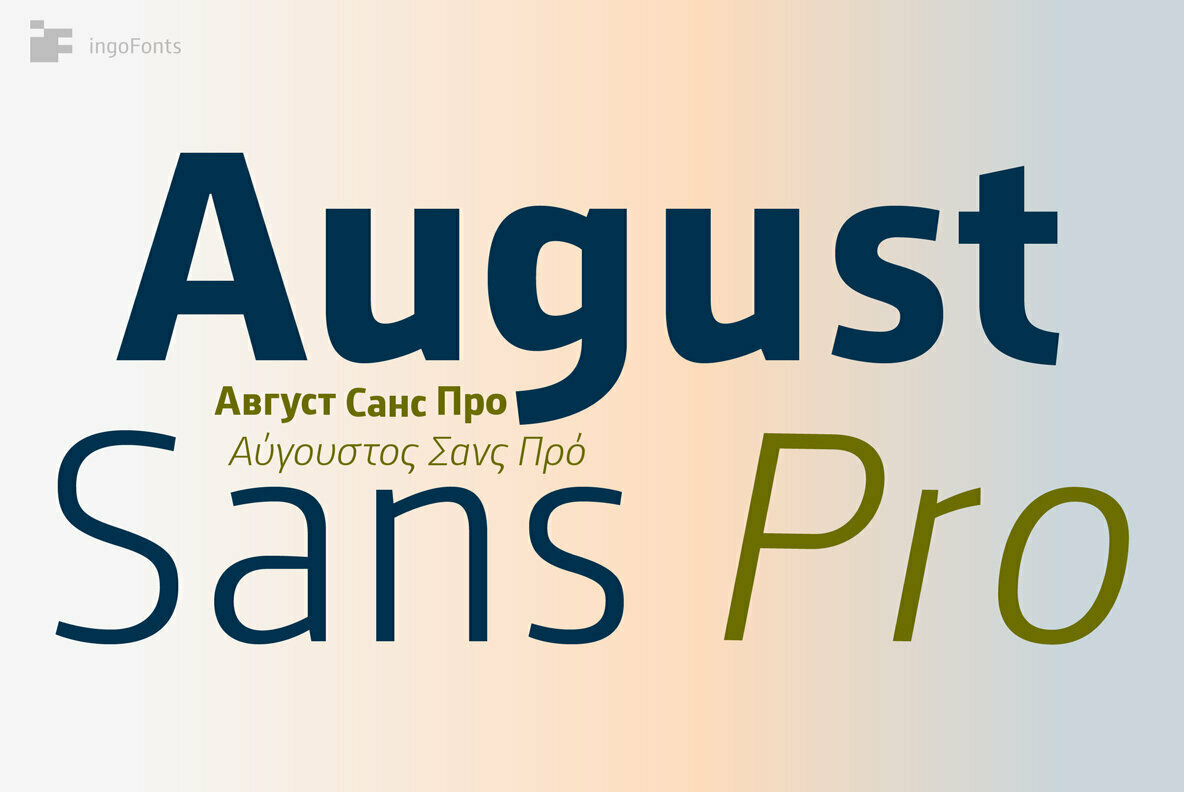August Sans Pro Font