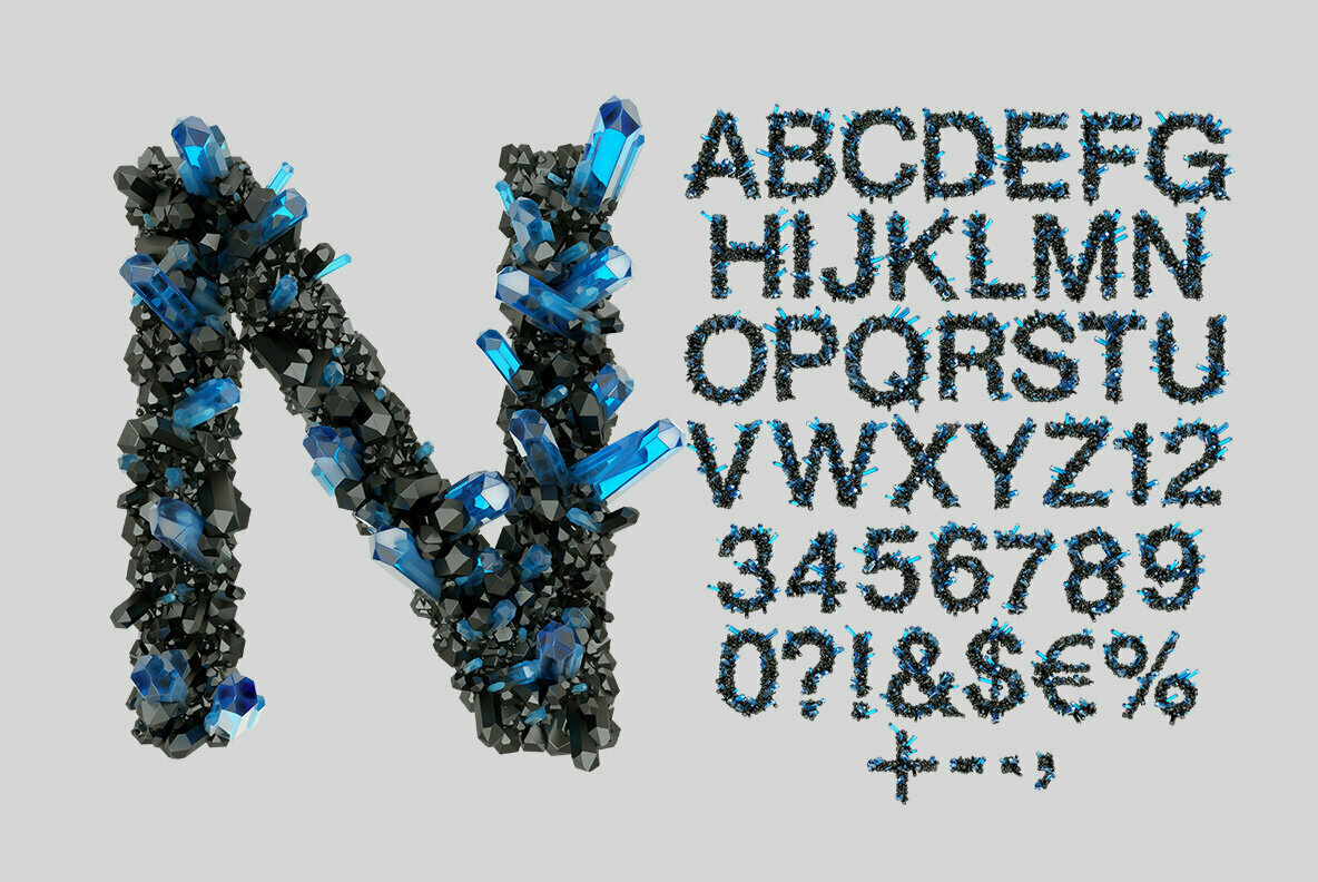 Crystal Field SVG Font 2