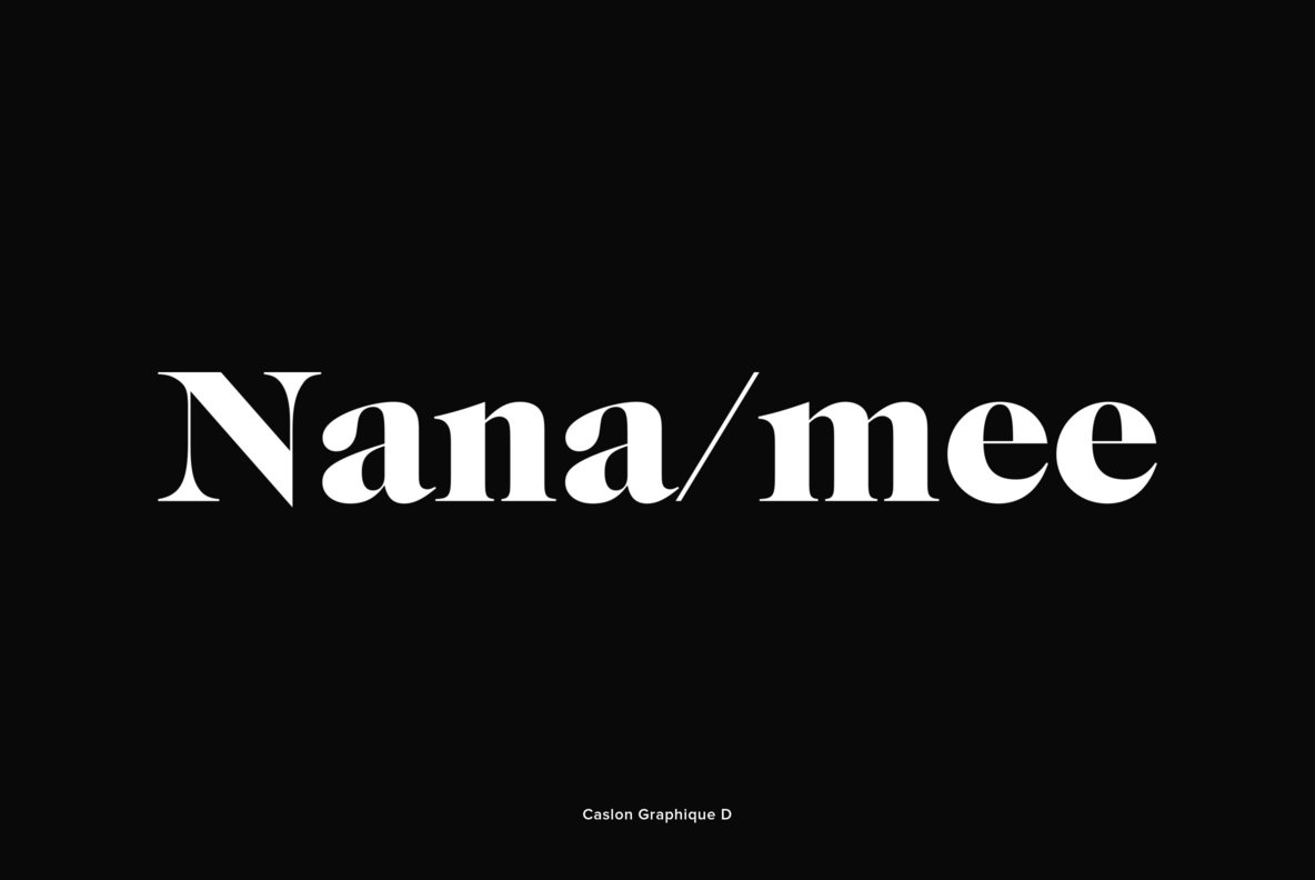 Caslon Graphique Caslon Graphique