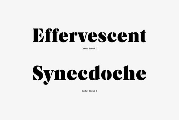 Caslon Stencil Caslon Stencil