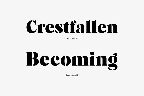 Caslon Stencil Caslon Stencil