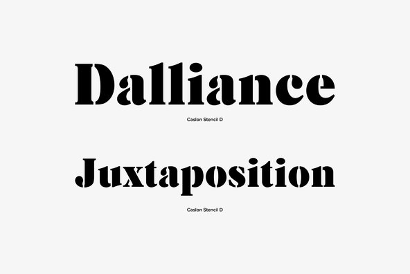 Caslon Stencil Caslon Stencil