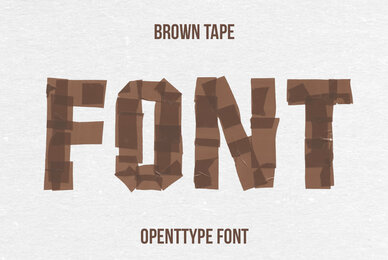 Brown Tape SVG Font