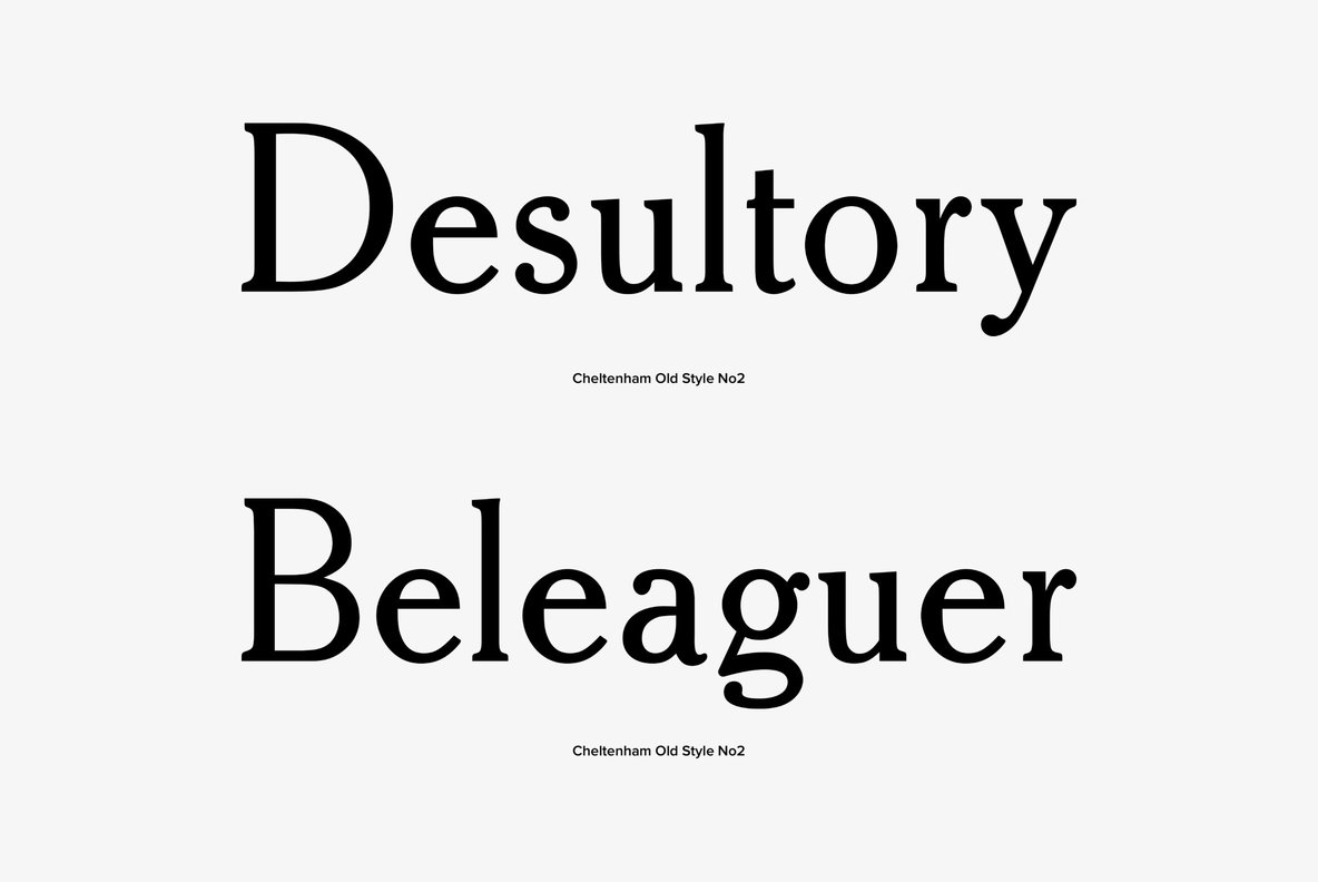 Cheltenham Old Style No 2 3