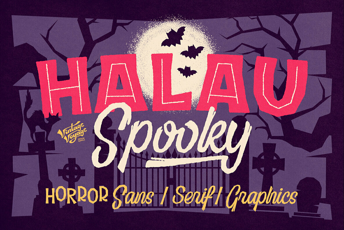 Halau Spooky Font