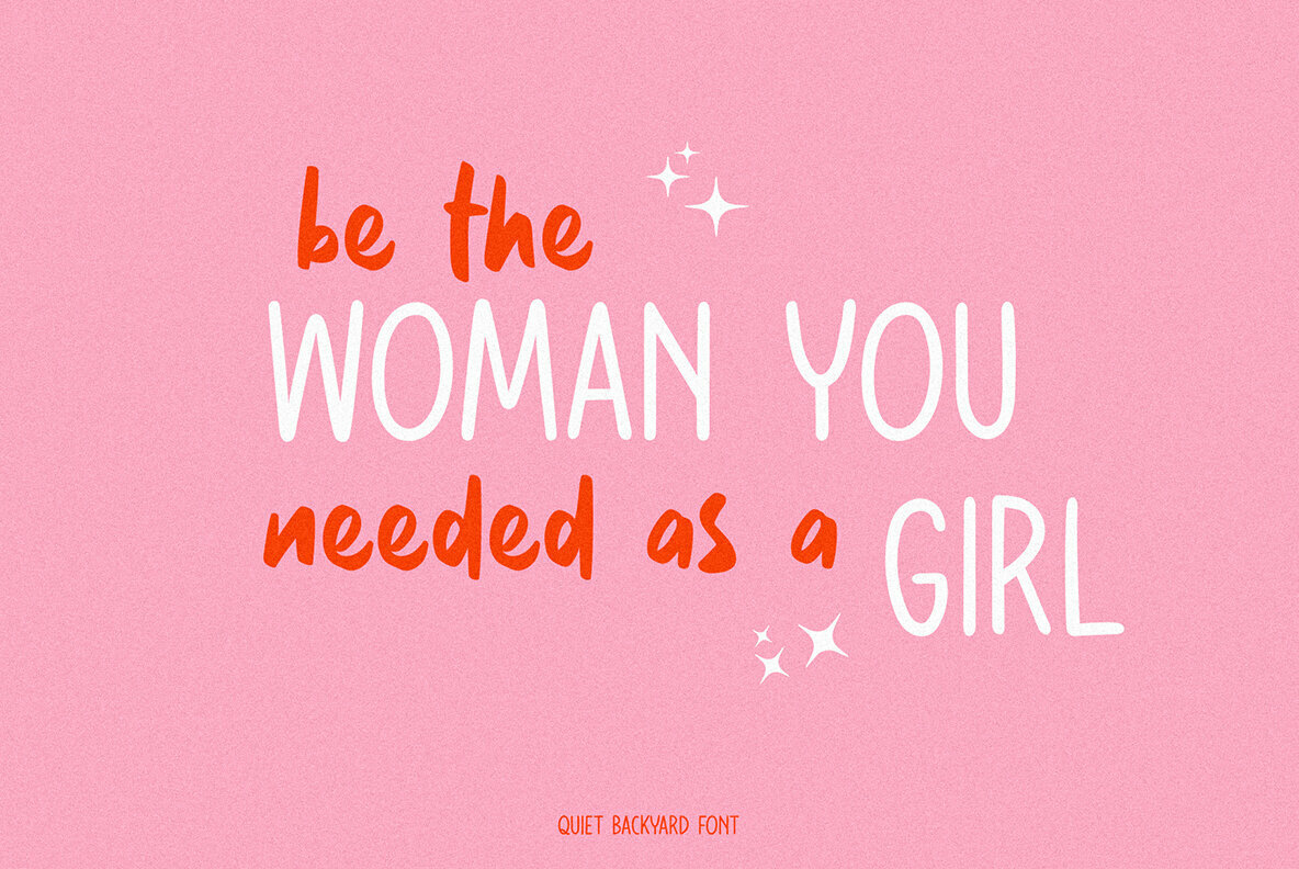 Quiet Backyard Font Duo 5