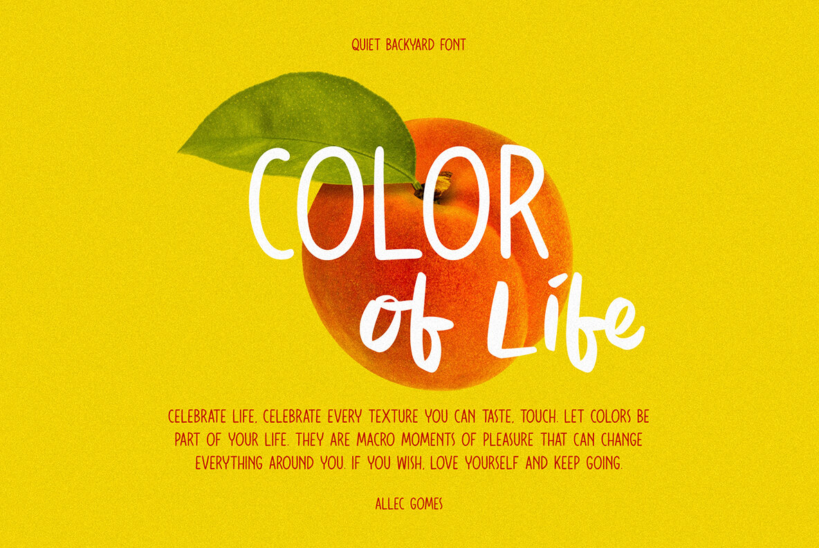 Quiet Backyard Font Duo 6