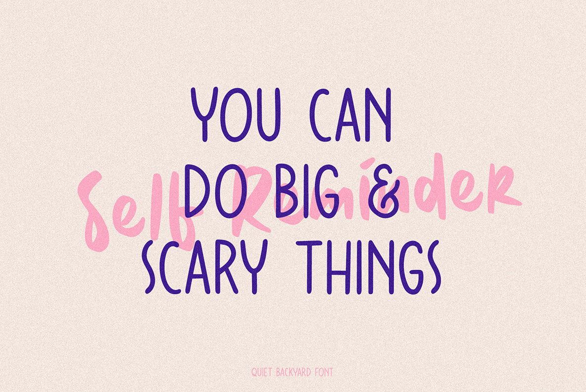 Quiet Backyard Font Duo 9