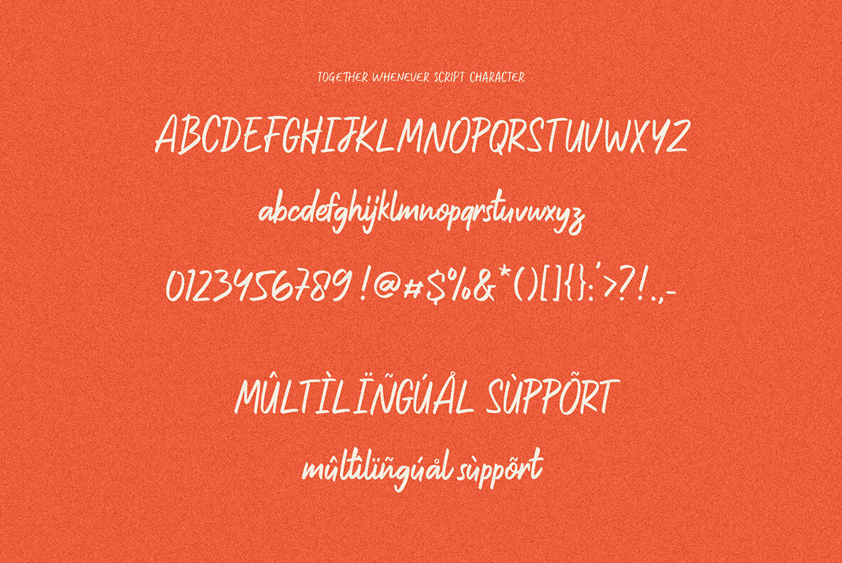 Together Whenever Font Duo 7