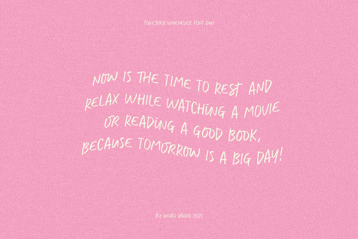 Together Whenever Font Duo 9