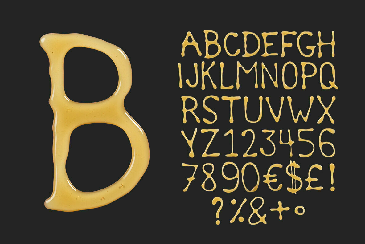Honey Be SVG Font 2