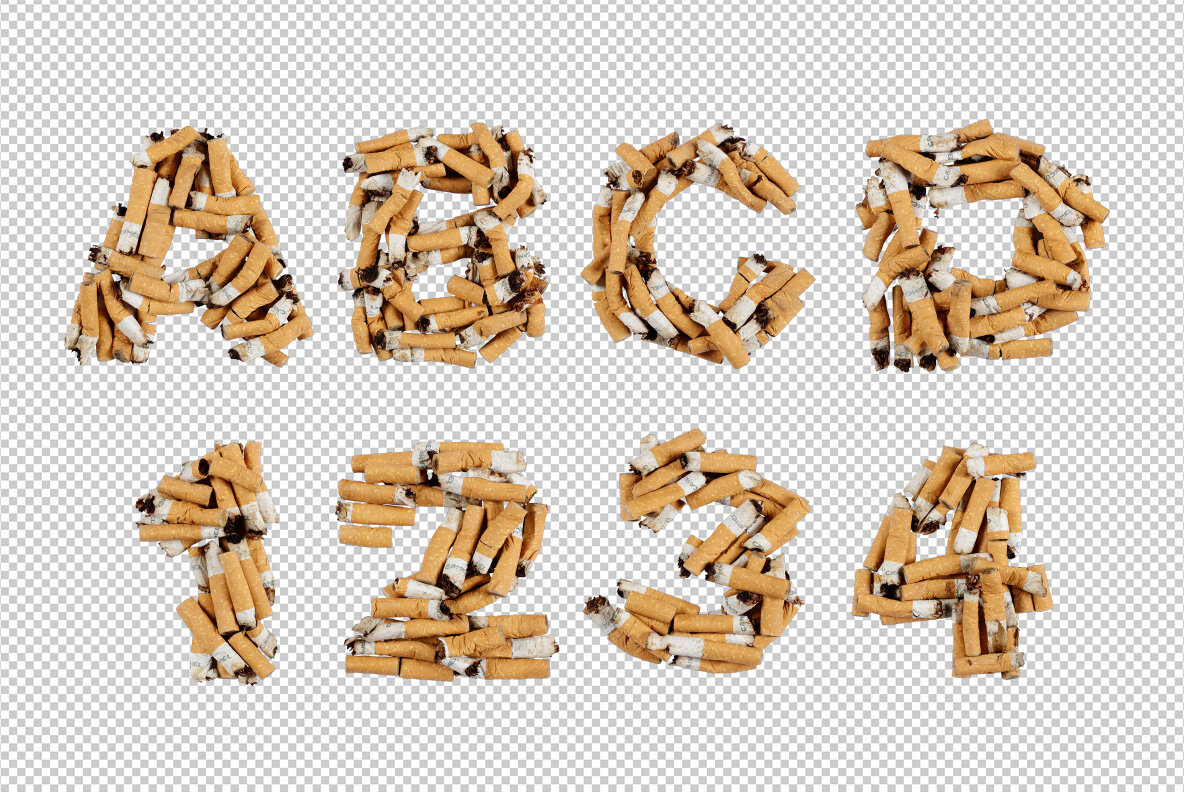 Cigarette Butt SVG Font 9