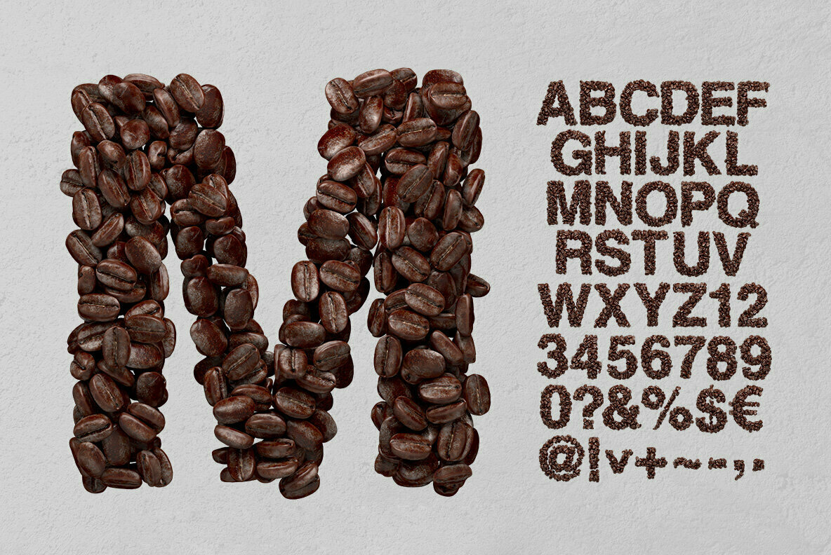 Coffee Beans  SVG Font 2