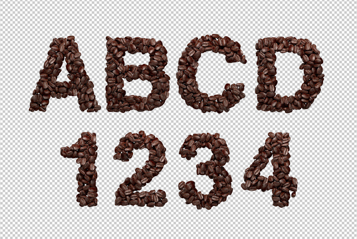 Coffee Beans  SVG Font 9