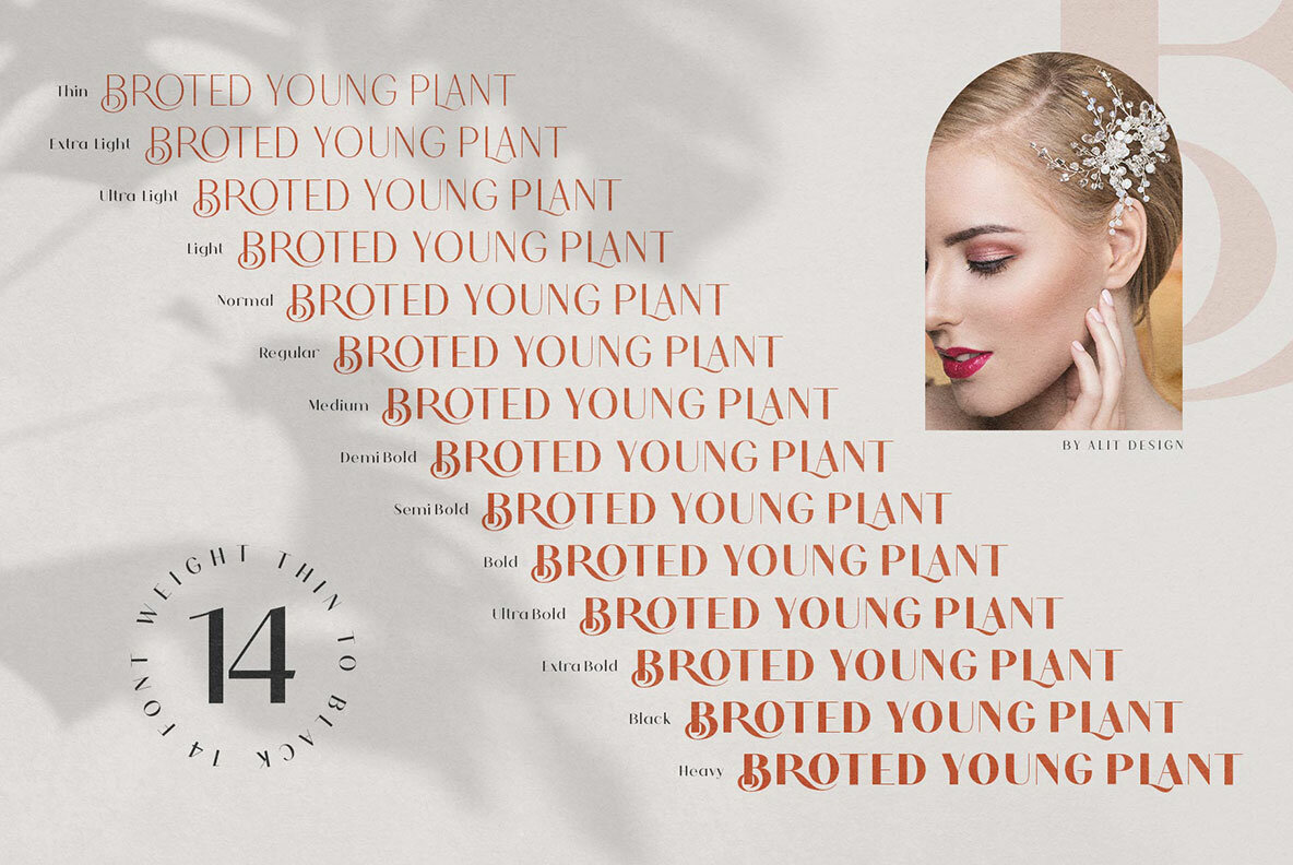 Broted Young Plant Font Duo 13