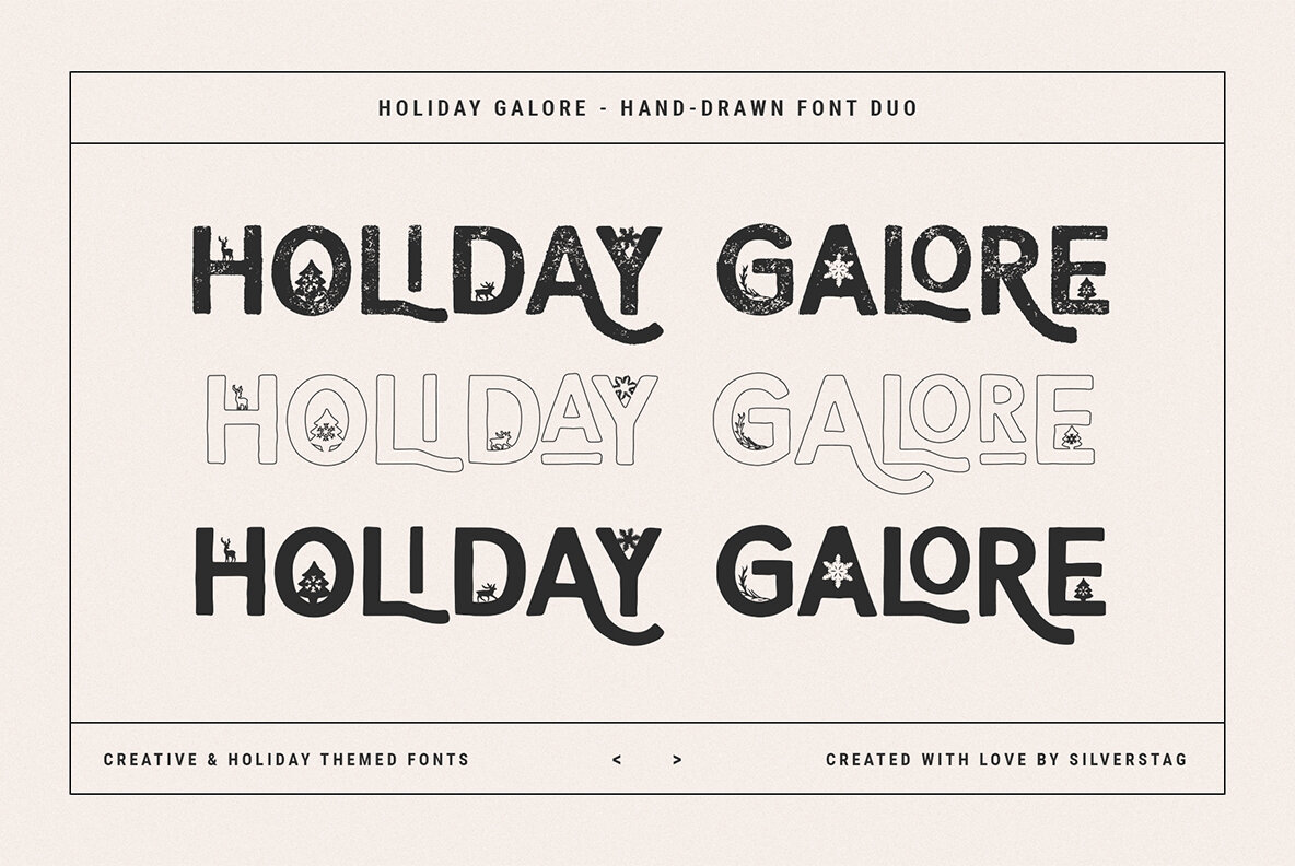 Holiday Galore Font Duo