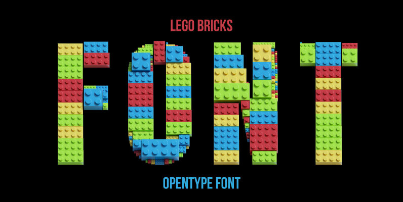 Lego Bricks SVG Font
