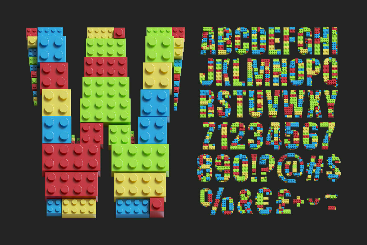 Lego Bricks SVG Font 2