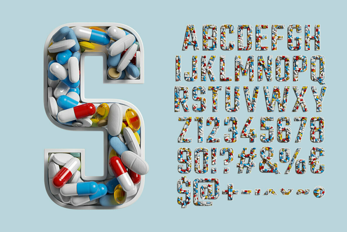 Take A Pill SVG Font 2