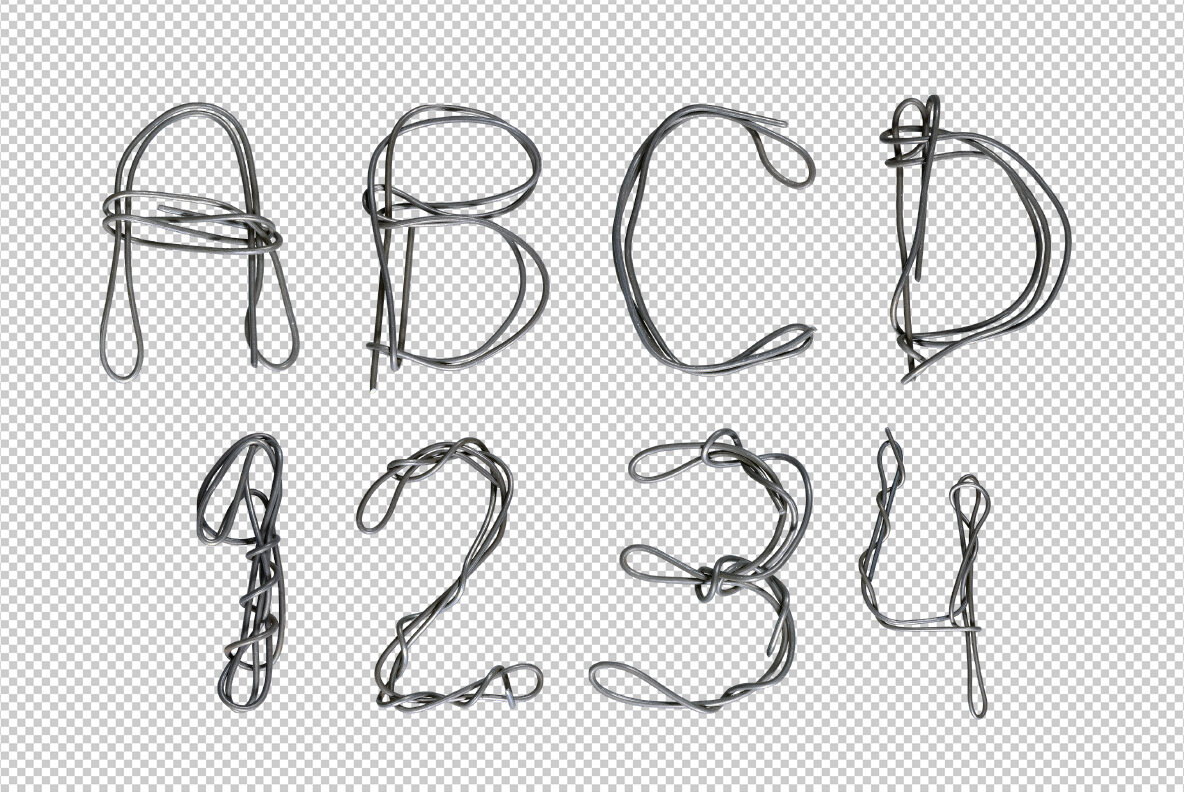 Wire SVG Font 9