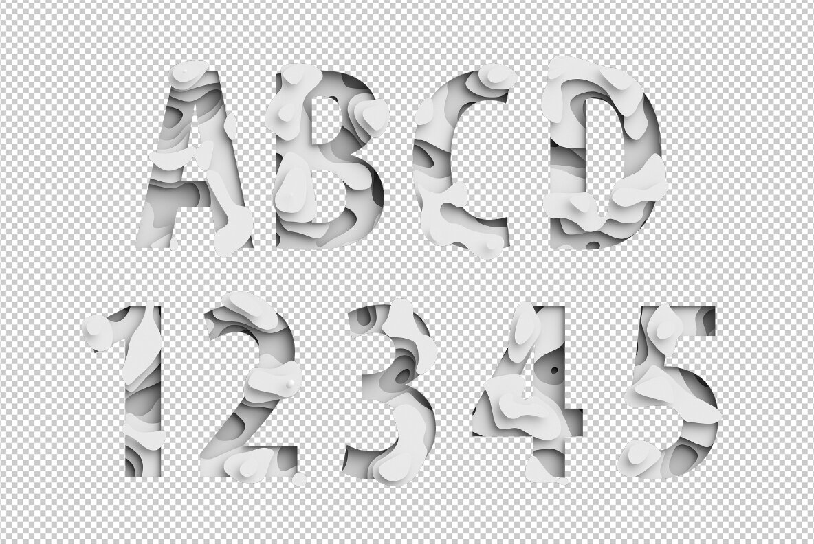 Paper Waves SVG Font 9
