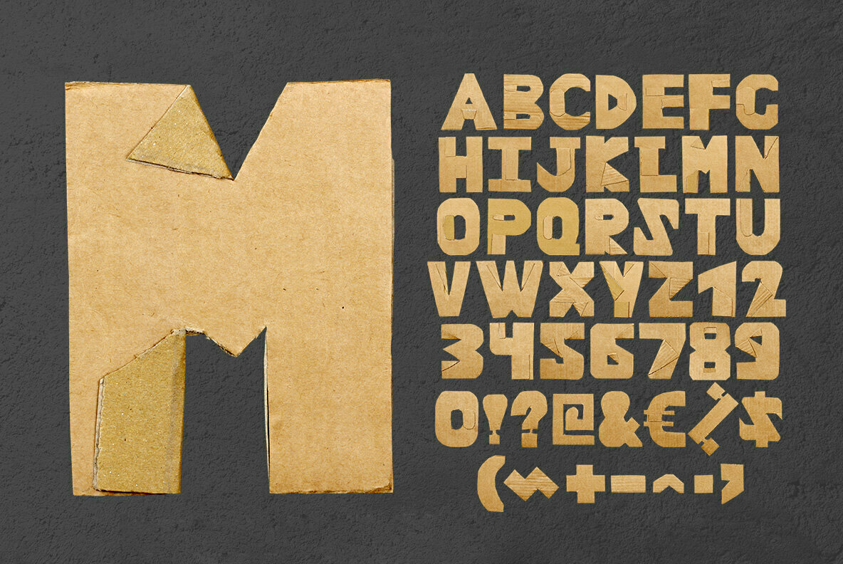 Cardboard SVG Font 2