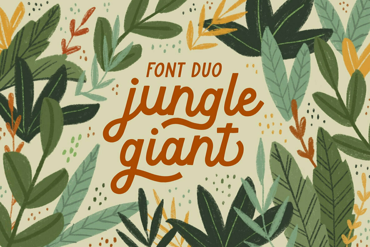 Jungle Giant Font Duo