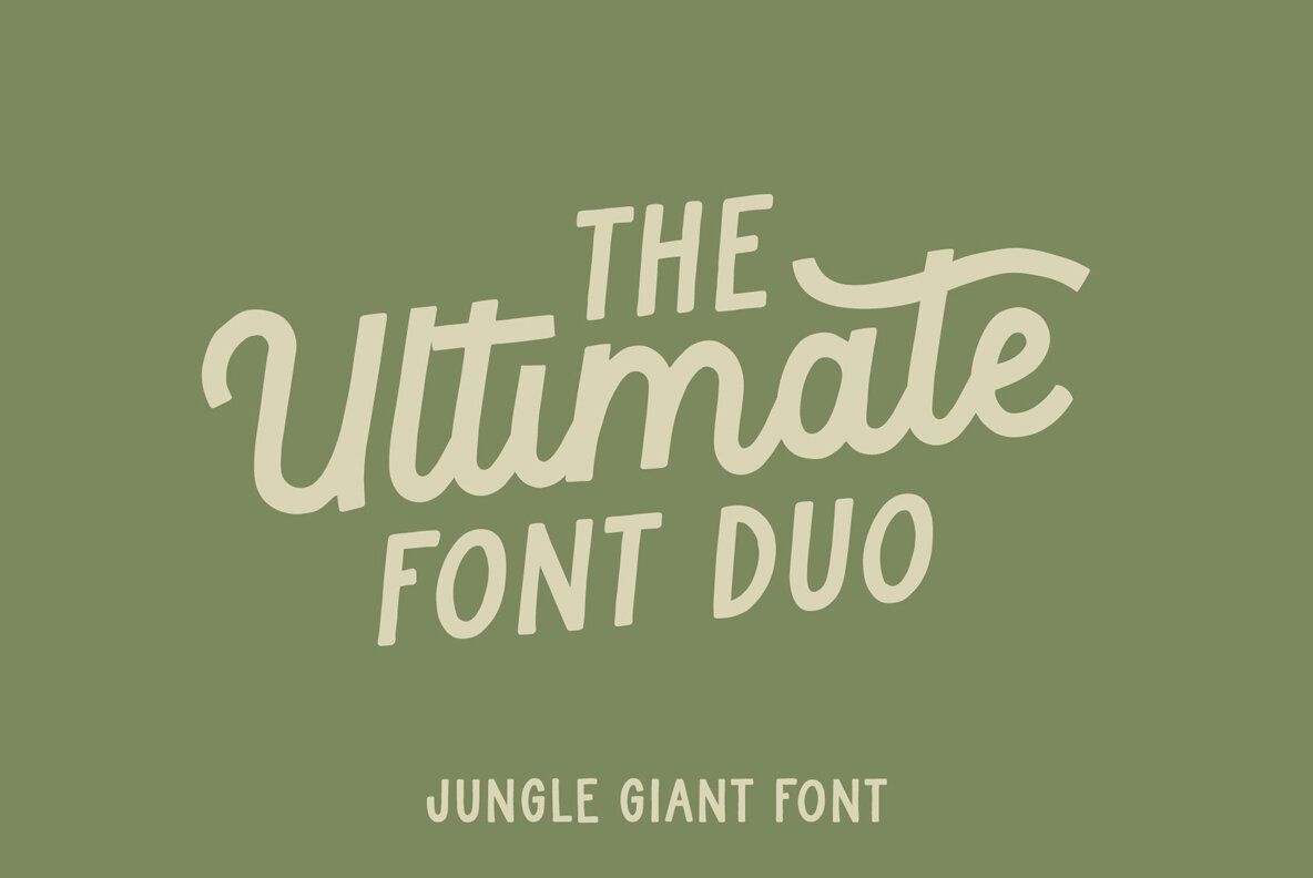 Jungle Giant Font Duo 10