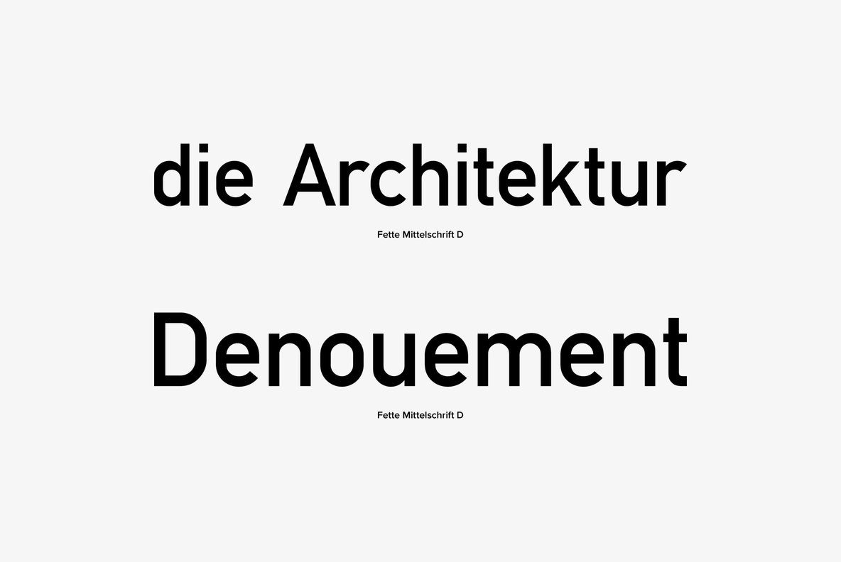 Fette Mittelschrift 4