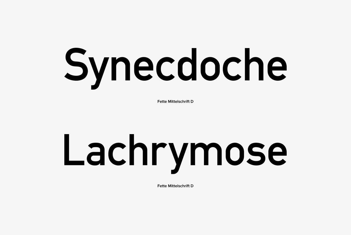 Fette Mittelschrift 5