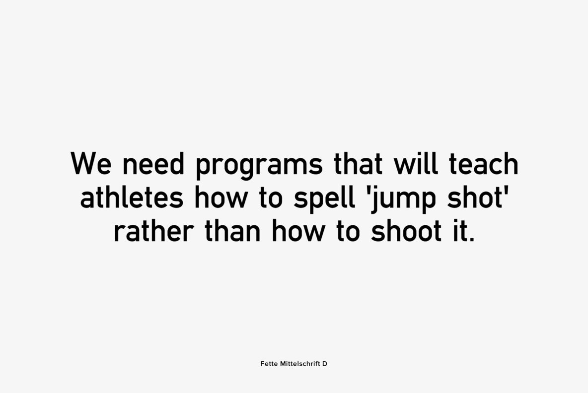 Fette Mittelschrift 8