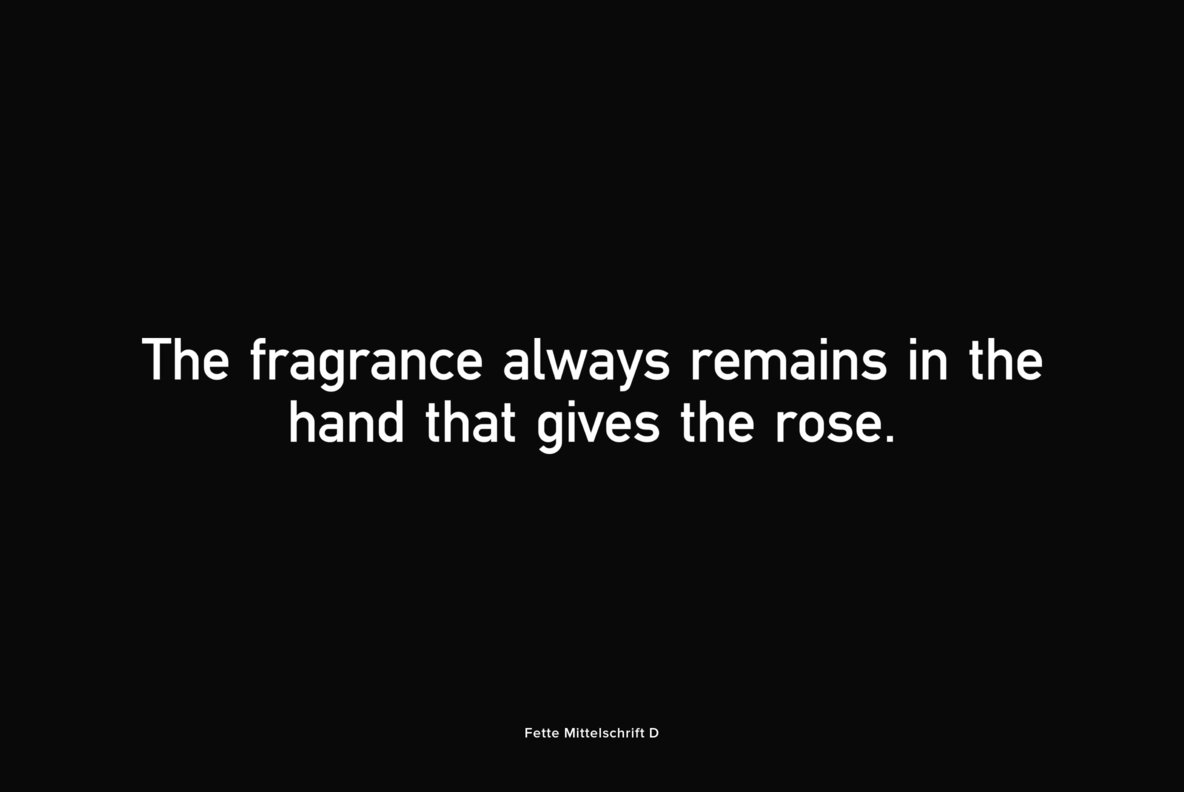 Fette Mittelschrift 9