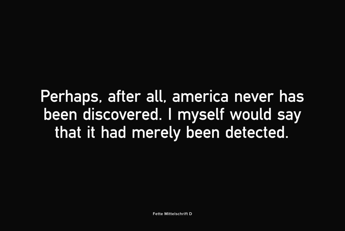 Fette Mittelschrift 10