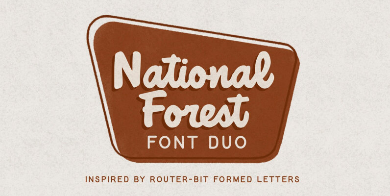 National Forest Font Duo