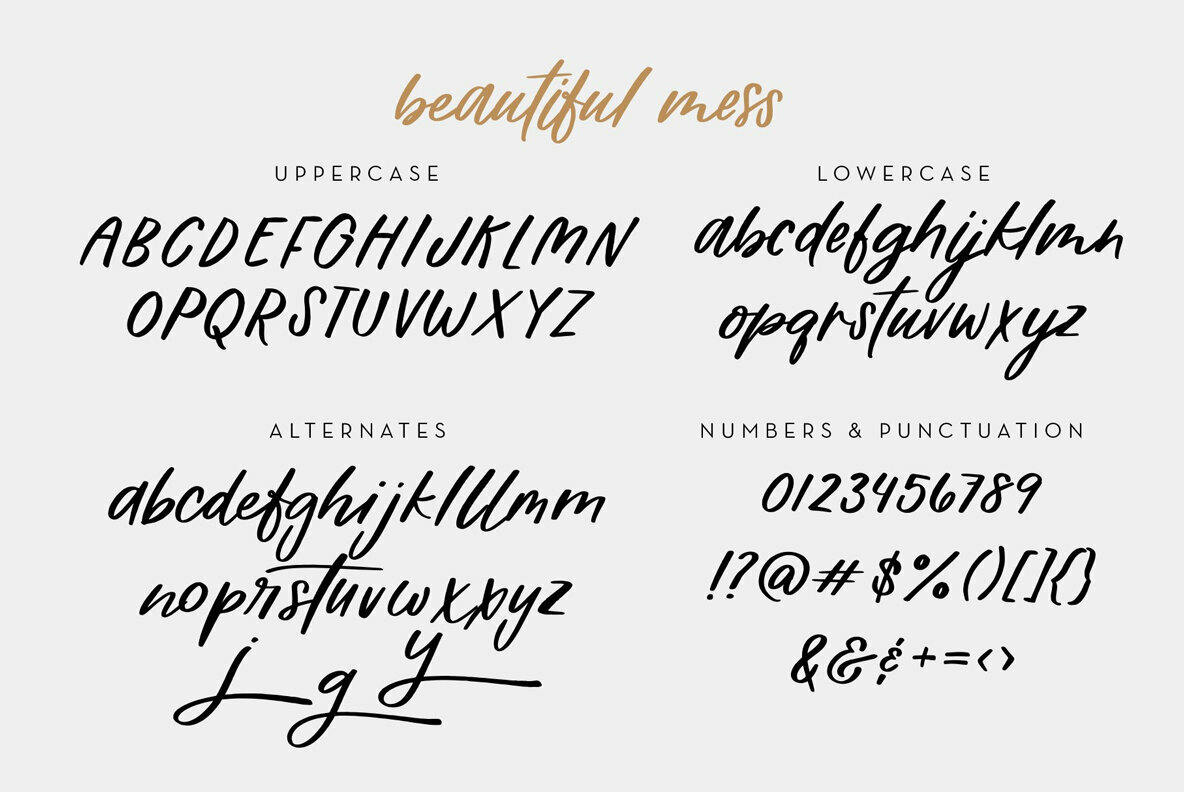 Beautiful Mess Font - Youworkforthem